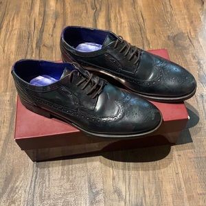 Ted Baker Chorlten Leather Camo Wingtip Shoes